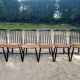 Series of 6 Chairs Nassjo Stolfabrik made of tinted black beech