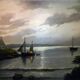 Oil painting.st Breton marine signed (reney 1890/1959)