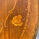 Louis XV side table in mahogany, marquetry and gilded bronze, circa 1900