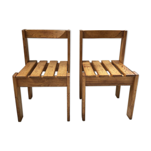 Duo de chaises pin