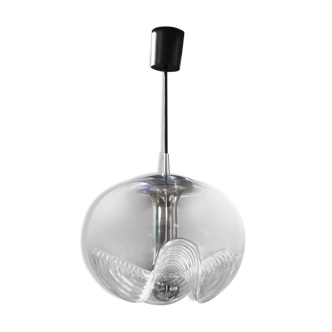 Peill & Putzler glass suspension, Wave model, 1970, Germany