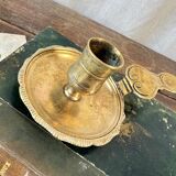 Brass cellar rat candle holder