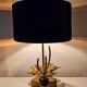 Nenuphar table lamp in bronze and brass by Maison Charles, 1960s.