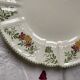 Round serving dish in Sarreguemines polychrome ironstone, Golden Sun model