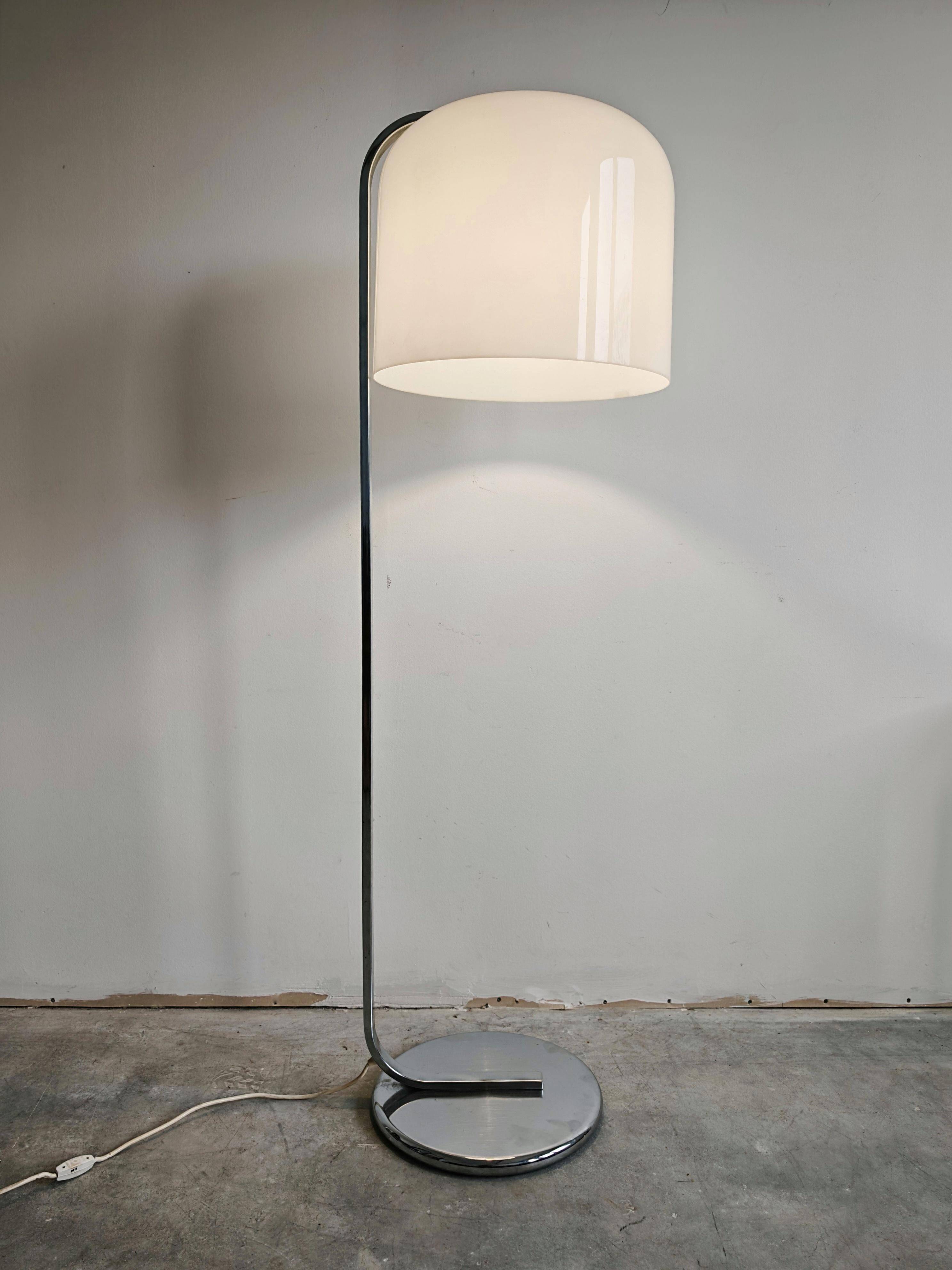 MCM Alvise floor lamp by Luigi Massoni for Guzzini 1960s