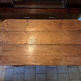 19th century farm table in solid oak