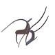 Iron sculpture signed AJP / Levens 1960s Jean Pierre Augier