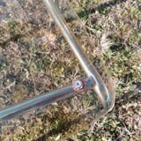 Vintage designer chair in plexiglass and chrome 1980