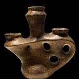 Ceramic candle holder from Quimper 1950 signed