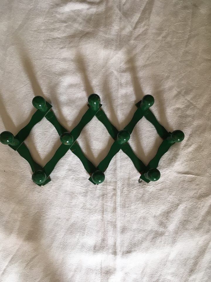 Folding coat rack wooden vintage