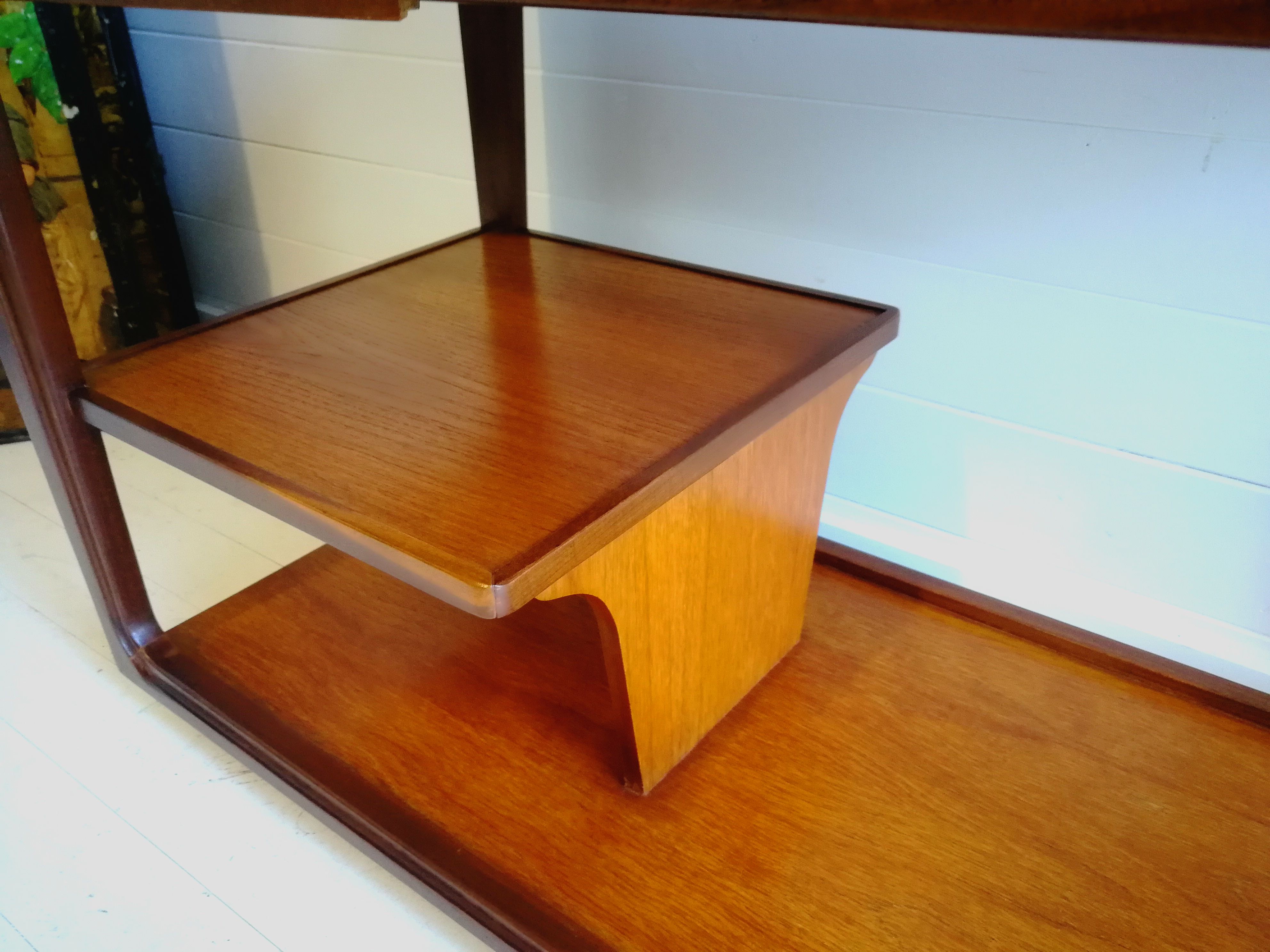 Retro remploy teak & afrormosia drinks trolley hostess trolley, 60s