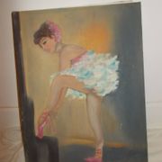 Oil on canvas dancer
