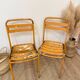 Pair of vintage bistro chairs "Street Art"