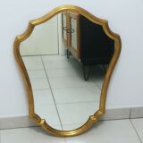 Miroir en bois doré style Louis XV 57 x 74cm
