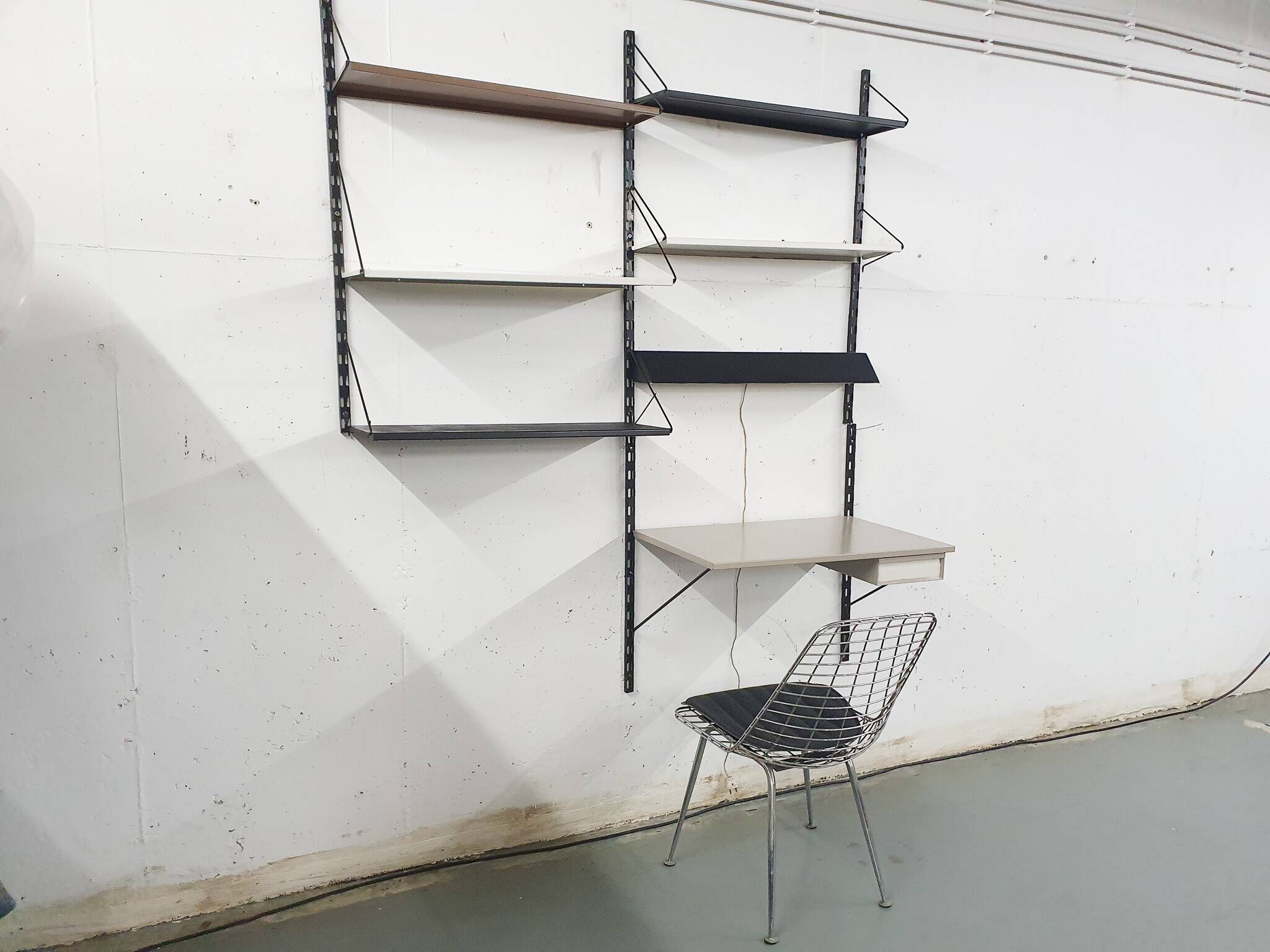Tjerk Reijenga for Pilastro metal wall unit, The Netherlands 1950's