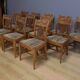 Set of 12 Provençal Chairs in Cherry Wood – Mid 20th Century