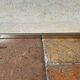 Coffee table and travertine