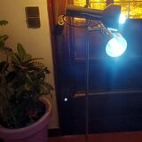 vintage 1960/70 chrome and brushed aluminum floor lamp peter nelson 3 lamp