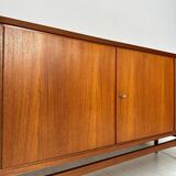 1960s Vintage Large Minimalistic Mid-Century Teak Sideboard