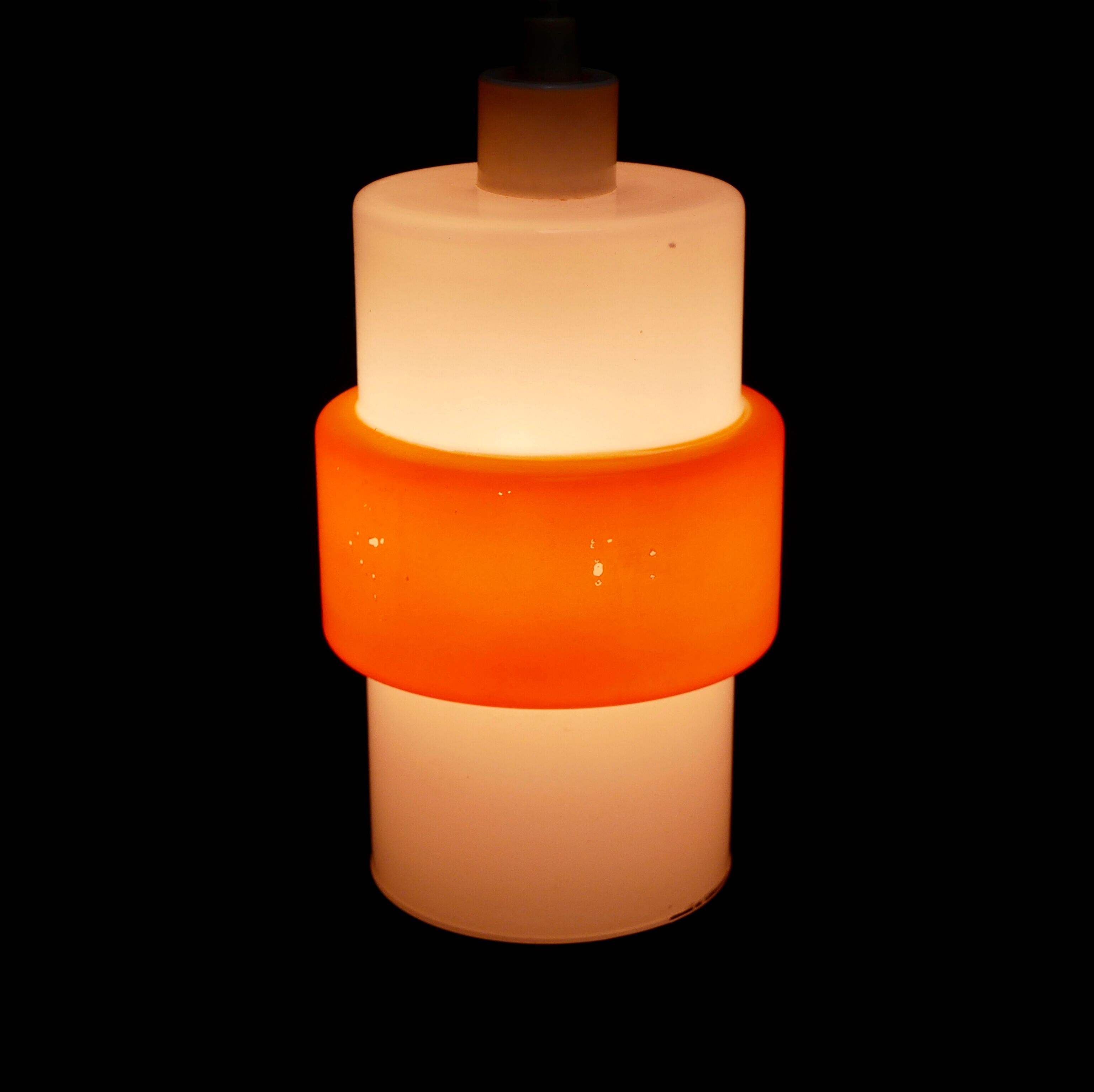 Vintage opaline pendant lamp