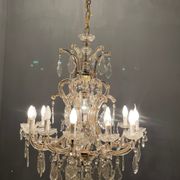 Lustre italien en cristal de murano, années 1950