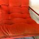 Fauteuil chauffeuse vintage pop 1970’s tubulure chrome
