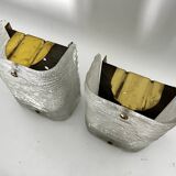 Toni Zuccheri, Mid-Century pair of corteccia Murano glass sconces for Venini. Italy 1960s