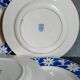 Cinq assiettes à dessert de Badonviller aux fleurs