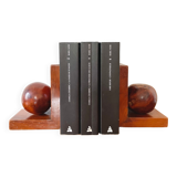 Pair of bookends in tuya magnifying glass