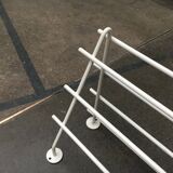 Mid-century modern minimalist metal coat rack from the 1960s.