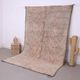 Tapis marocain vintage pâle 197 x 306 cm, tapis en laine berbère, tapis fait main boho