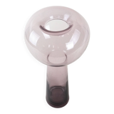 Glass vase, Italian design, 1970s, made in Italy