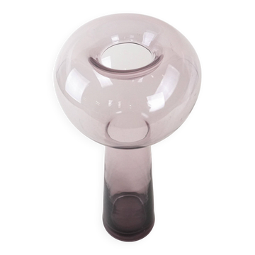 Vase en verre, design italien, années 1970, fabriqué en Italie