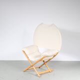 Chaise Vico Magistretti « Regina D'Africa » avec tabouret pour Alias, Italie 1970