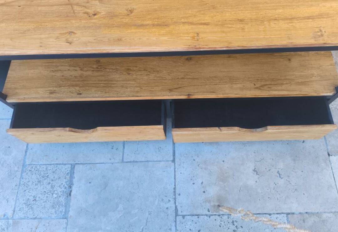 Industrial coffee table