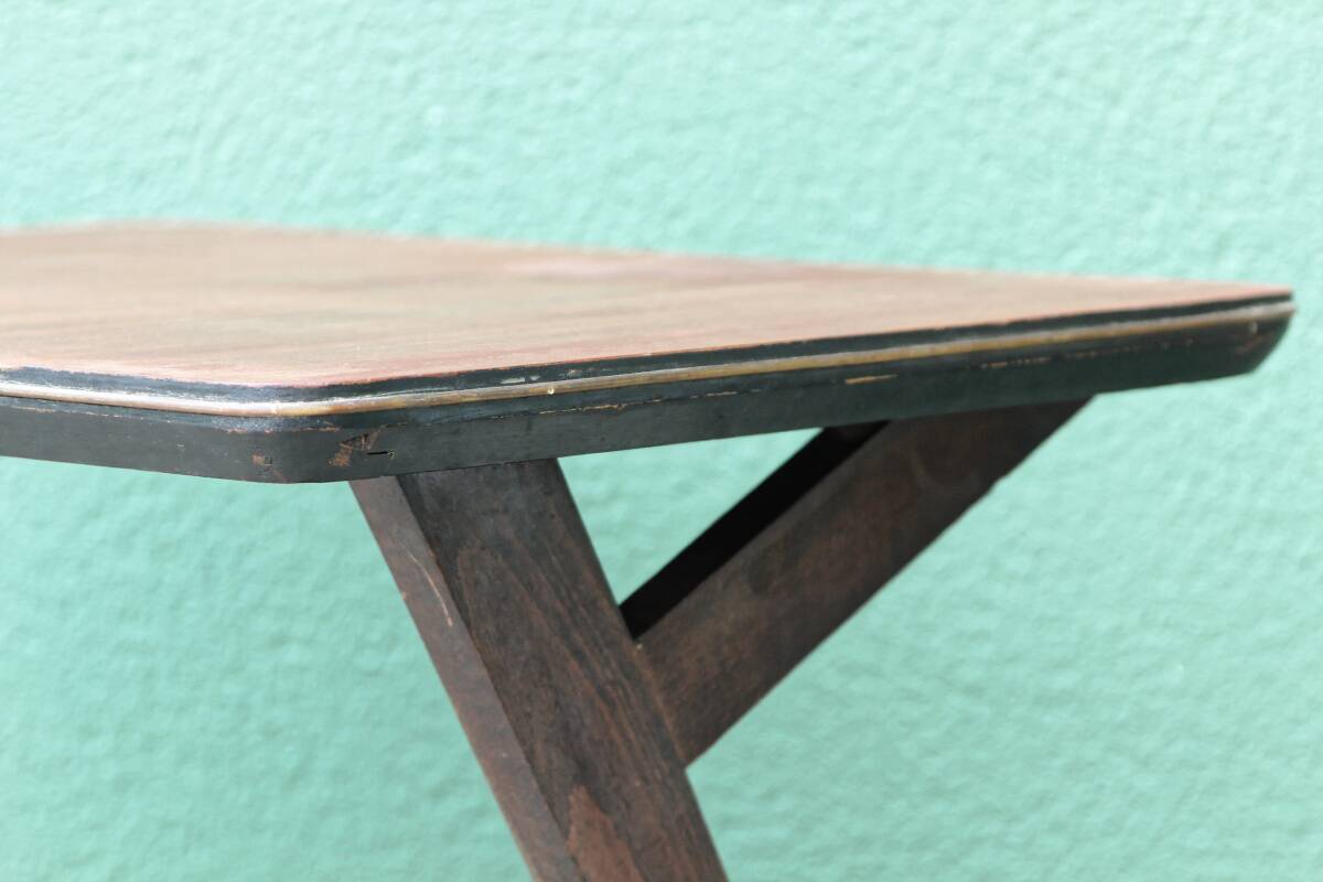 1950s wooden rolling trolley