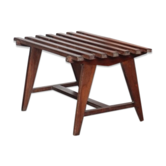 Scandinavian bench solid teak Denmark 1960