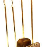 Solid brass fireplace servant 3 accessories