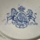 Assiette anglaise ancienne XIXe siècle bleu transferware CEM Clementson Brothers