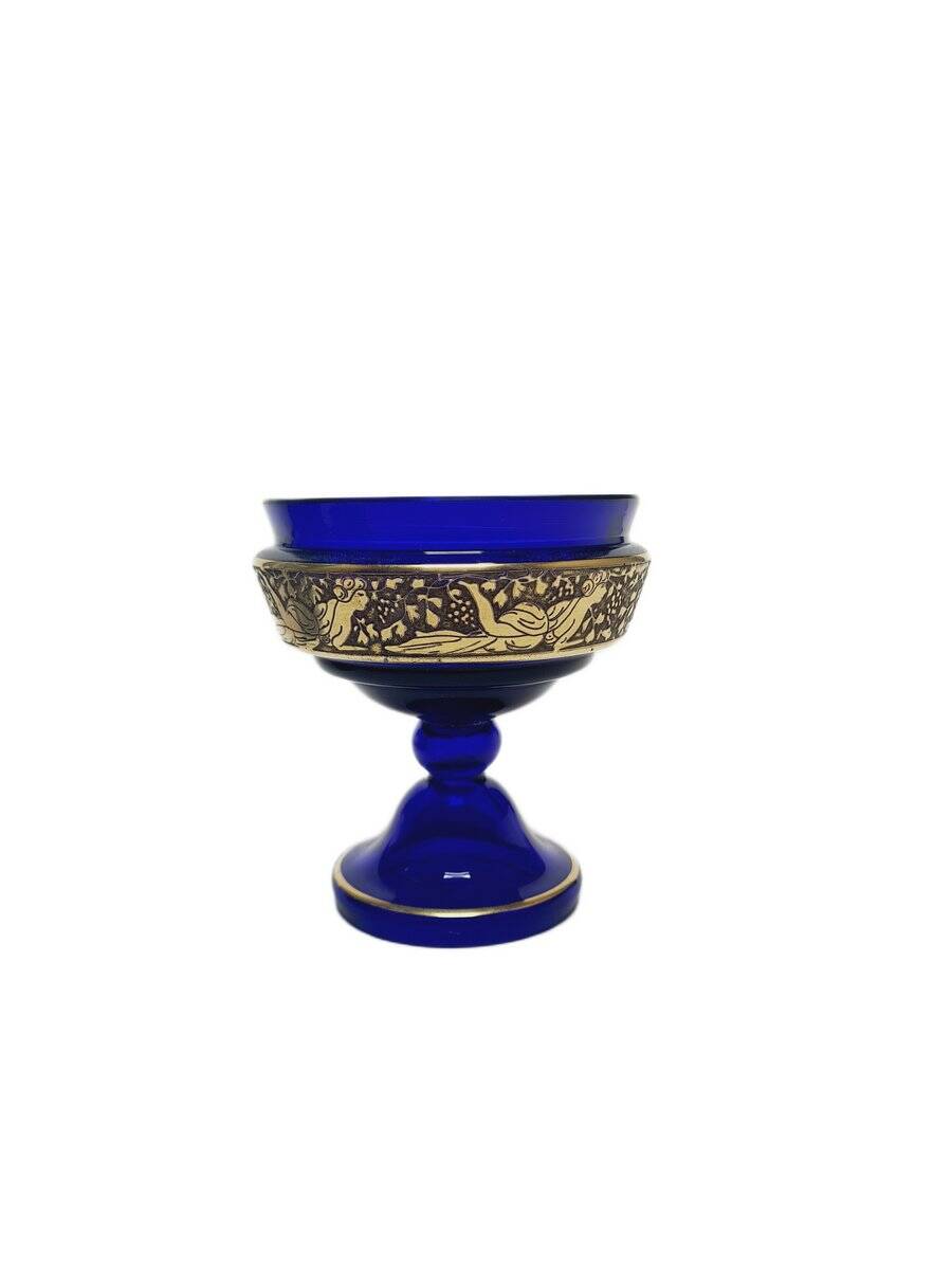 Czechoslovakian Art Deco bowl from Moser, 1930s