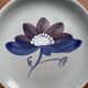 2 grandes assiettes bleues années 70