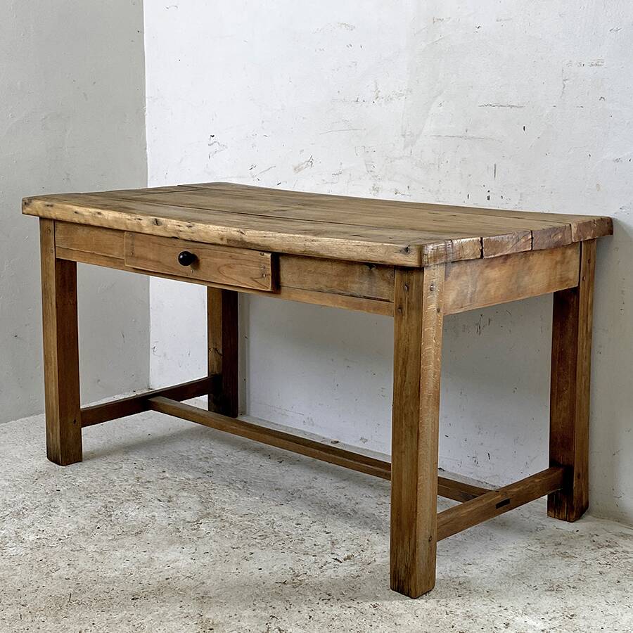 Solid wood farm table