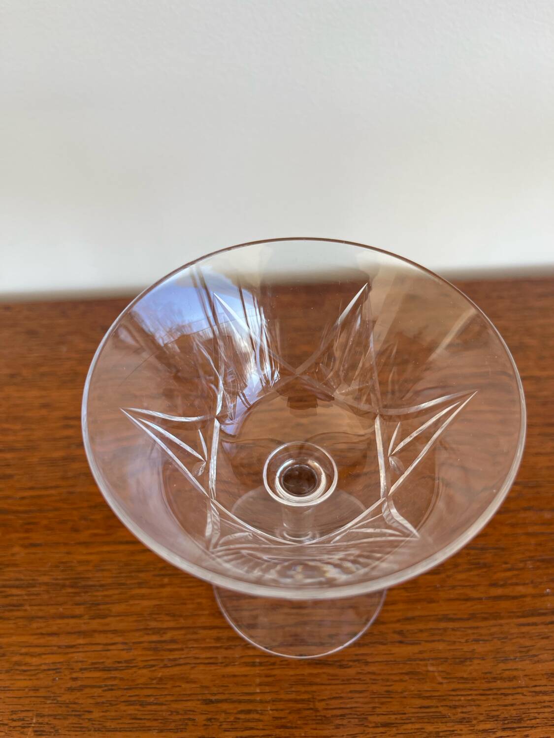 6 Crystal Champagne Coupes Saint-Louis Model Lasalle