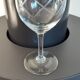 Set of 7 wine glasses engraved 50s