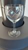 Set of 7 wine glasses engraved 50s