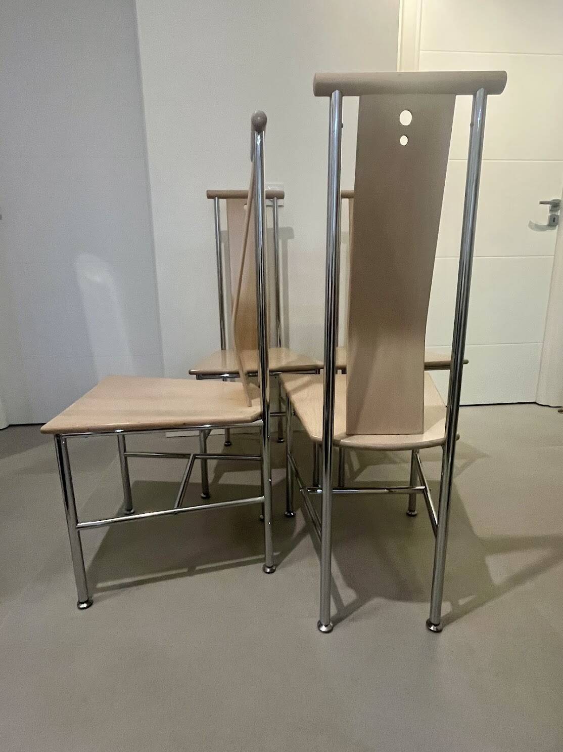 Lot de 4 chaises modèle « Turku » de Carine Karlsson - Ikea 1990