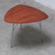 Triangular 'VL1312' side table in teak by Vermund Larsen, 1959