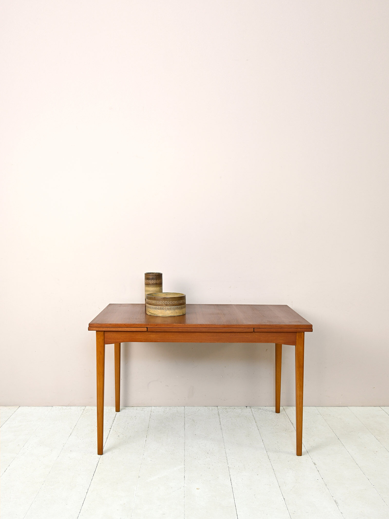 Scandinavian extending teak table