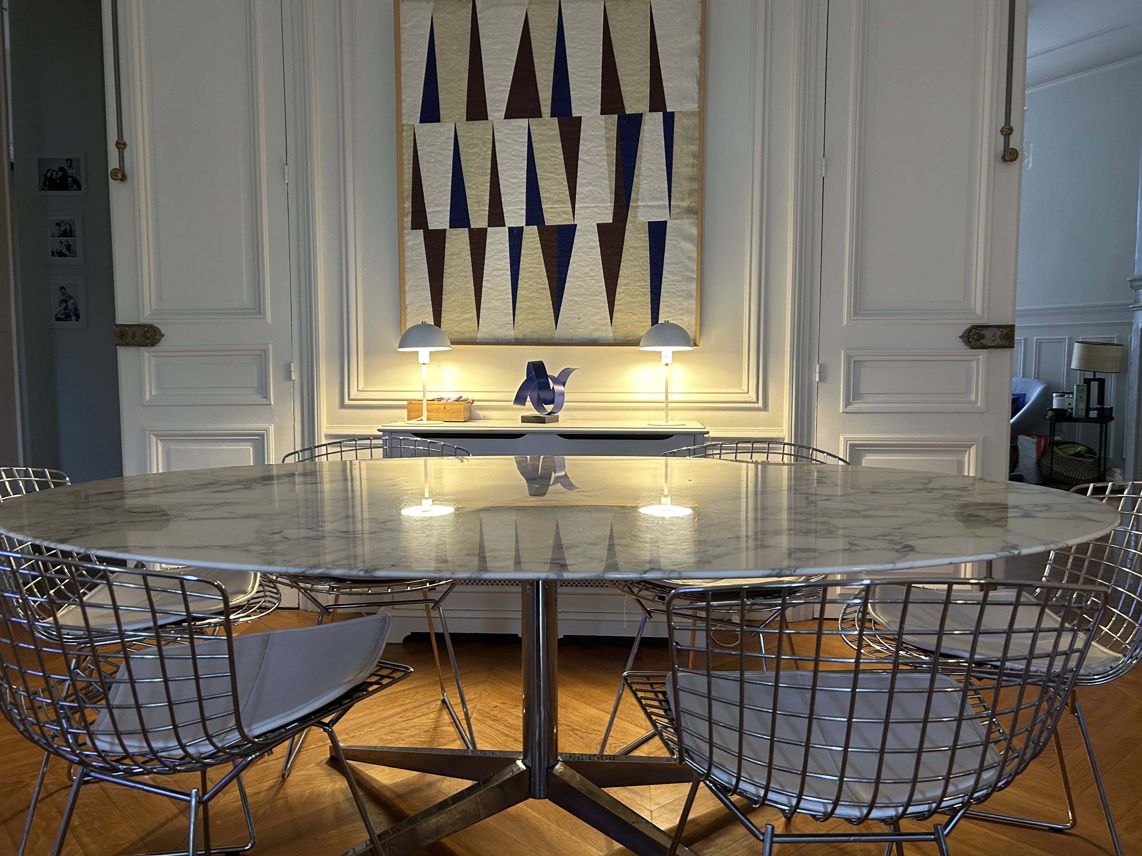 Florence Knoll Oval Table - Formerly from the Bank of France