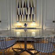 Florence Knoll Oval Table - Formerly from the Bank of France